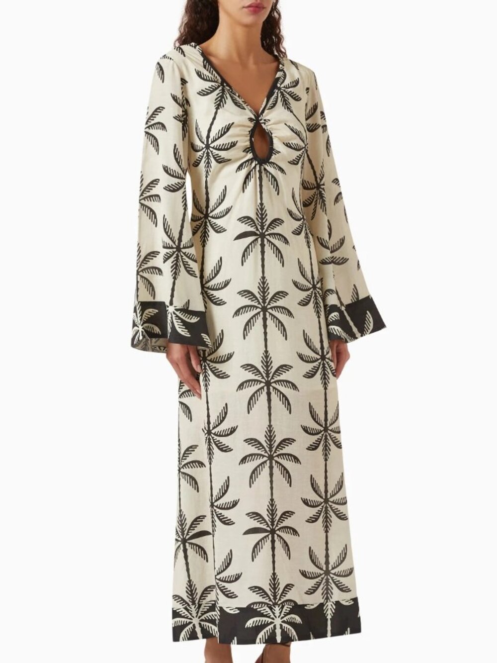 NWT La Maise Studio Abena Linen Dress Caftan Kaftan S AUD $399